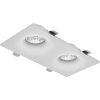 Светильник встраиваемый CITY DLV 2хMR16 GU5.3 BLACK | 190х95 H40mm