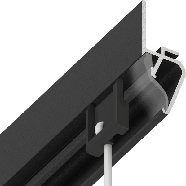 Профиль теневой EUROKRAAB 2.0 c функциональным зазором, черный