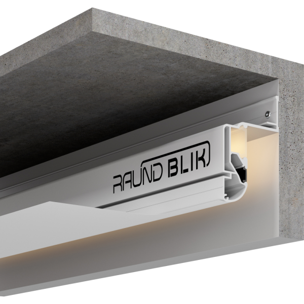Парящий профиль RAUND BLIK черный, 2м