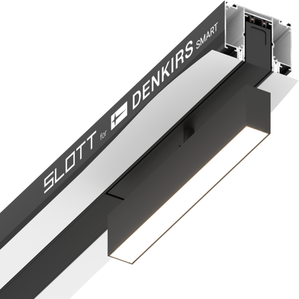 TR2014-BK Профиль-трек SLOTT for DENKIRS SMAR, для натяжных потолков, 2 м, алюминий, черный