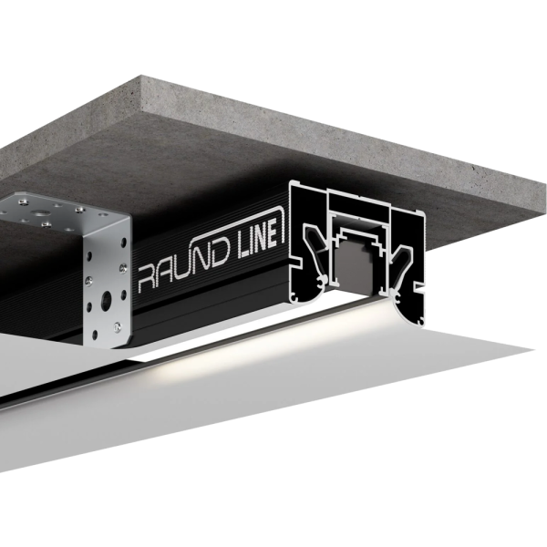 Профиль AL RaundLine некрашенный, 2м