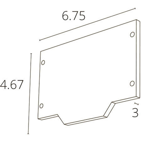 A483206E Внешняя заглушка для магнитного шинопровода Arte Lamp LINEA-ACCESSORIES