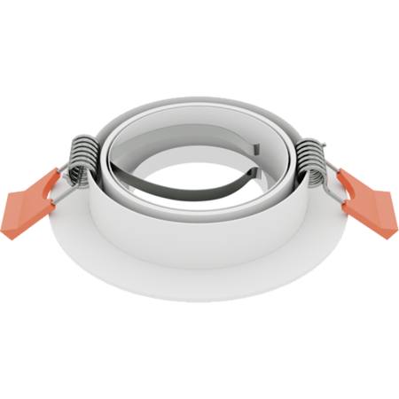 Светильник встраиваемый CITY DL X1 MR16 ALU WHITE | Ø92(77)x25mm