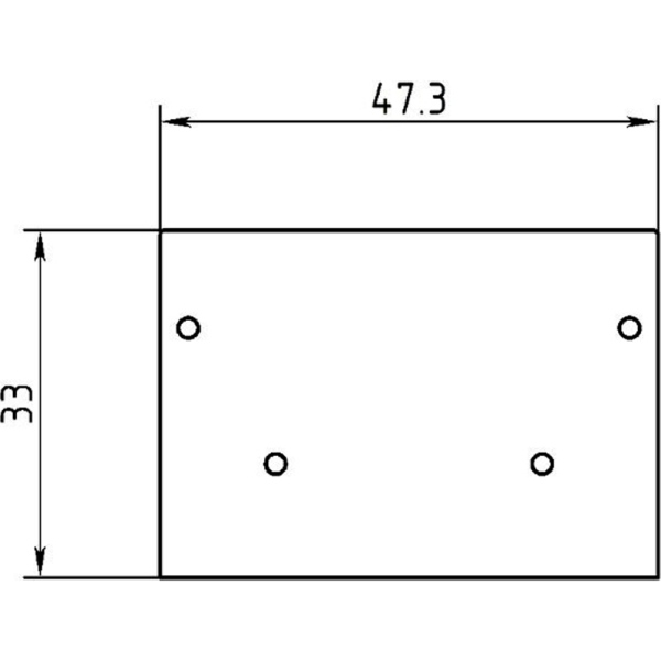 Заглушка торцевая без выреза, белый муар Vega 45