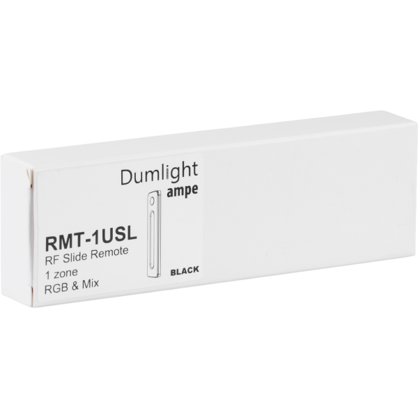 Пульт - слайдер Ampe RMT- 1USL - RGB+MIX/RGB/MIX/DIM-1зона ( магнитный, черный)