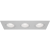 Светильник встраиваемый CITY DL X3 MR16 ALU WHITE | 257х92(75)x25mm