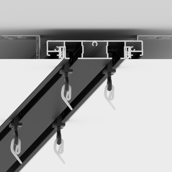 Карнизный профиль SLIM Road 02, белый, 3м