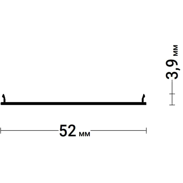 Экран световые линии ЧЕРНЫЙ 5см ПФ-7320