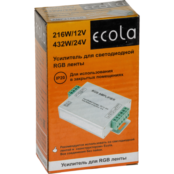 Усилитель Ecola RGB 12V 18A