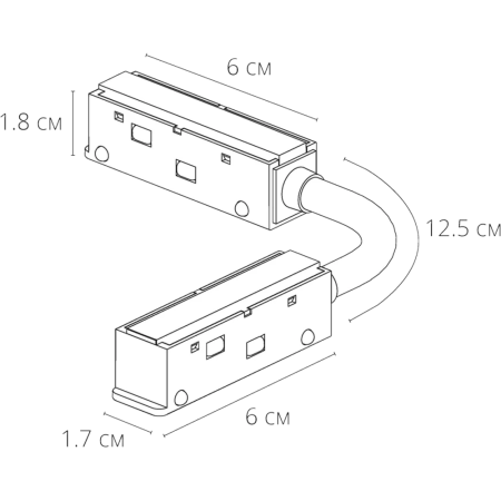 A740406N Коннектор гибкий для шинопровода Arte Lamp OPTIMA