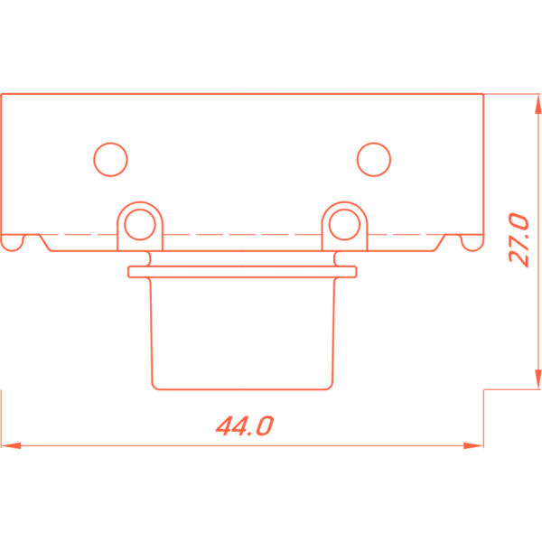 Заглушка ПФ-10174 IZI KARNIZ01 - карниз черная