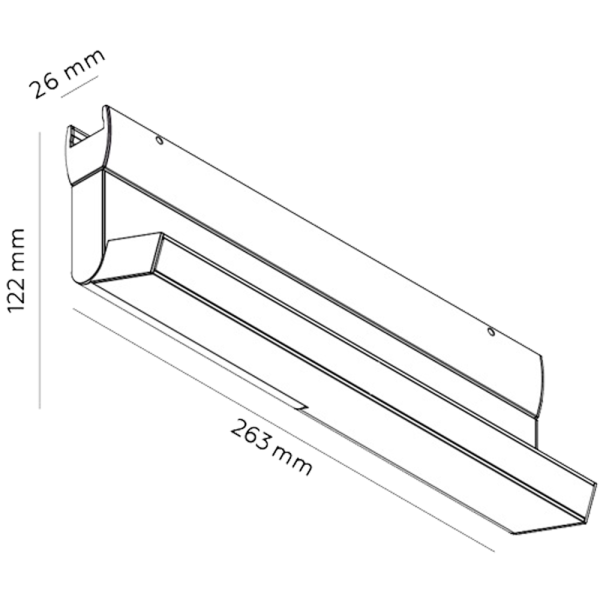 Светильник линейный Cast поворотный сменная температура 4W
