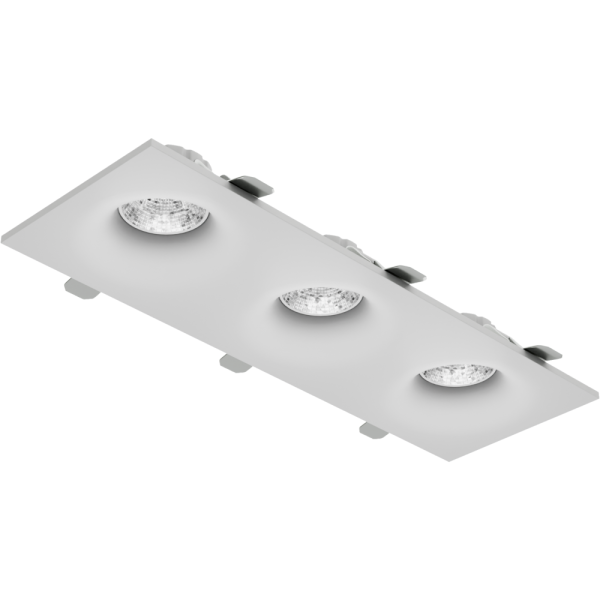 Светильник встраиваемый CITY DLV 3хMR16 GU5.3 BLACK | 286х95 H40mm