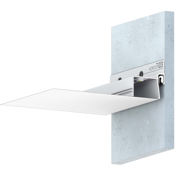 Багет AL ПФ-2633 - KONTUR 03 - контурно-теневая подсветка некрашенный