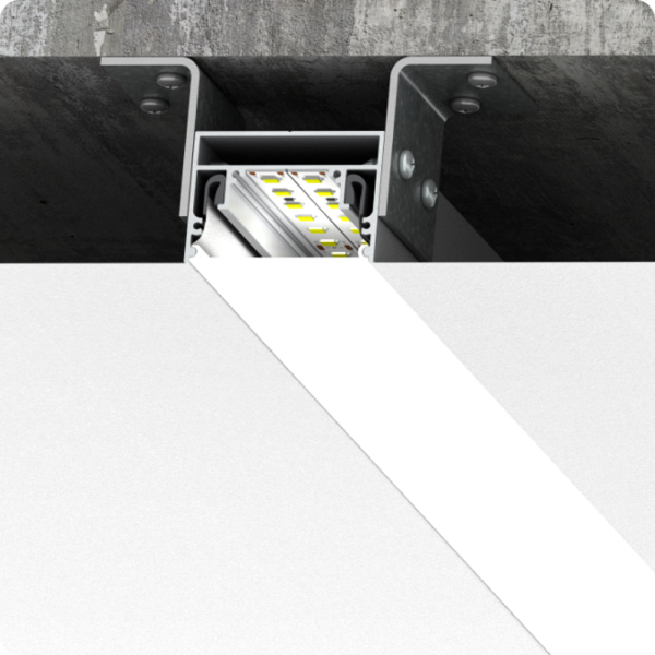 Профиль светодиодный Vega 30 черный муар