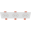 Светильник встраиваемый CITY DL X3 MR16 ALU WHITE | 257х92(75)x25mm