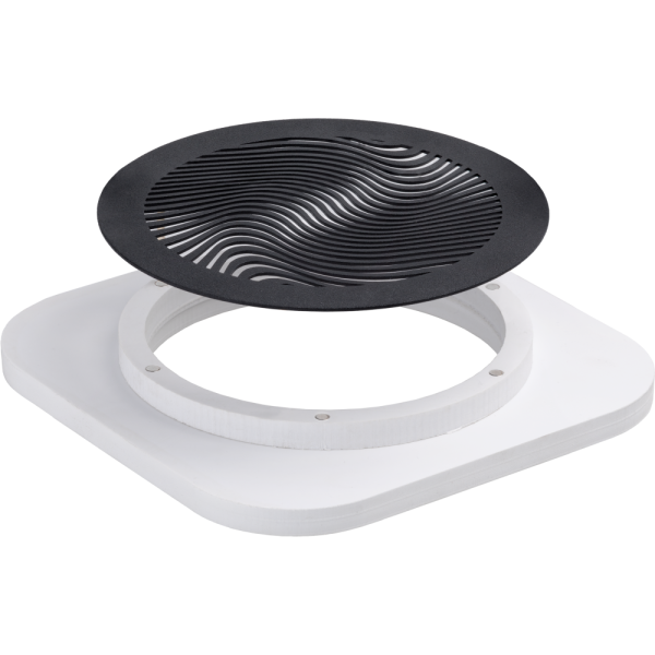 Магнитная вент. решетка D100 мм Вид 34 черный