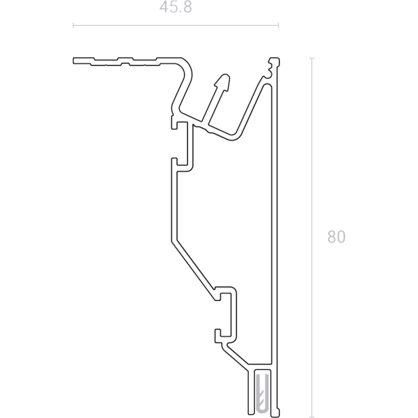 Линия SLOTT 80, черная