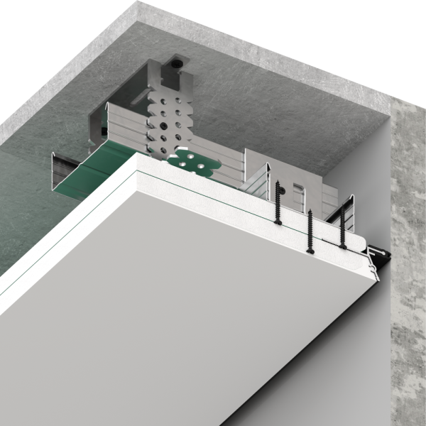 Теневой профиль с демпфером  Kraab Gipps 3-12