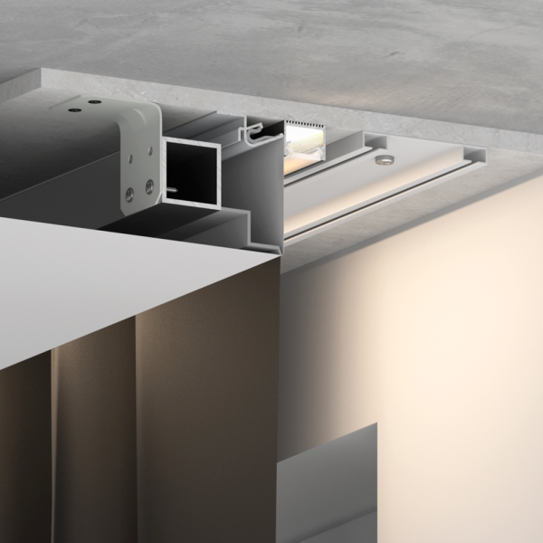 Световой профиль Сакура ( Анод черный), 2м