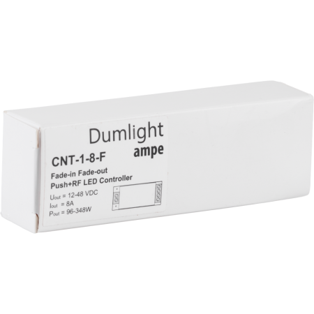 Контроллер Ampe CNT-1-8-F, DIM (lдля одноцветной ленты) 8A, 12-48vDC, регулировка плавного включения
