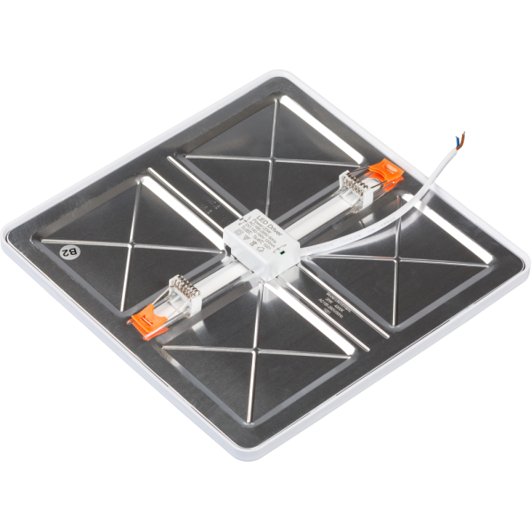 LED панель квадрат UNIVERSAL, 15W, 4200к, 1280ЛМ, D170*30 Dв60-140