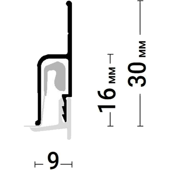 Багет AL ПФ-7823 KLASSIKA 130 стеновой, 2.5м
