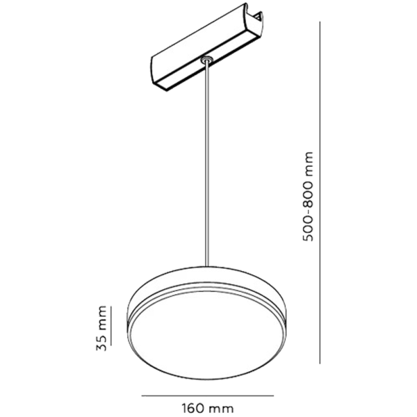 Подвесной светильник Round сменная температура 10W