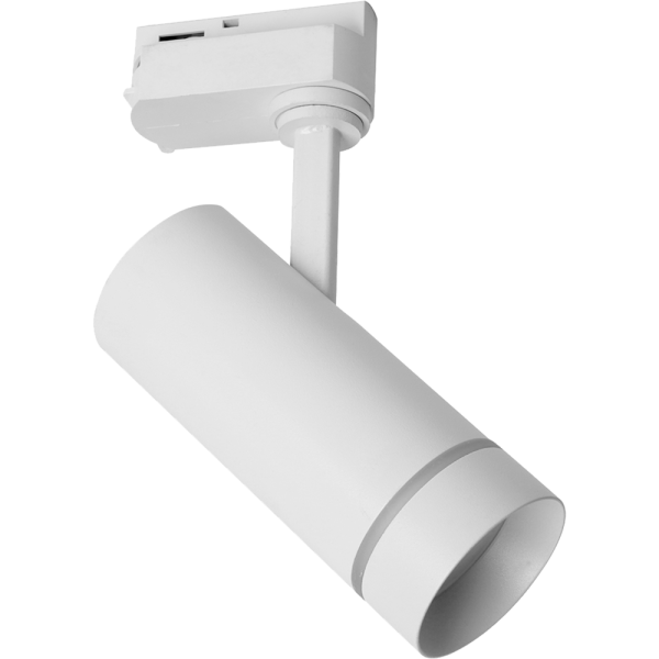 Светильник трековый светодиодный на шинопровод 12W, 1080 Lm, 4000К, белый, 80 градусов, AL106