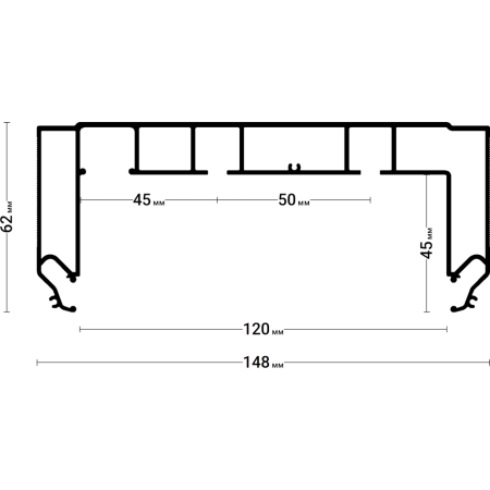 Багет AL белый FLX 0924-240 MAX 2.2м